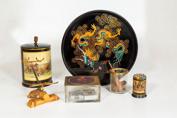 Set da pipa  (seconda metà XX secolo)  - Asta Fine art e arredi provenienti da collezionisti privati - DAMS Casa d'Aste