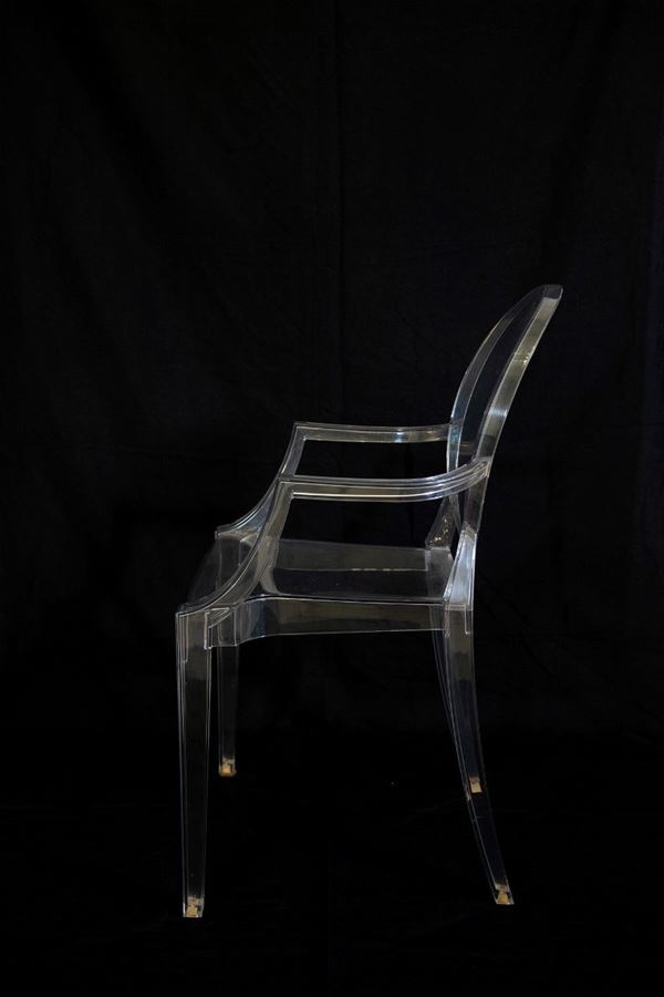 Lot of 4 chairs with armrests