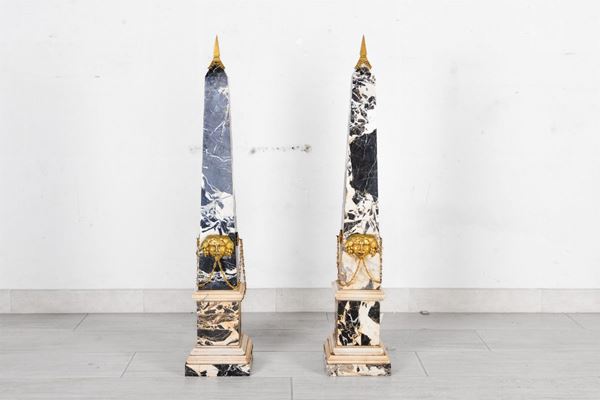Pair of obelisks