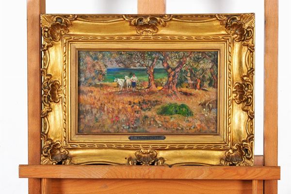 Tito Pellicciotti - Landscape with animals