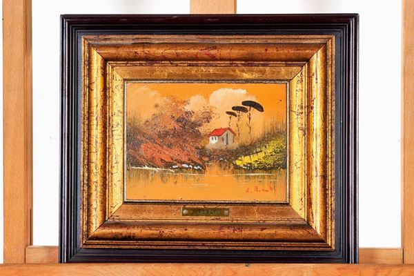 Luigi Rosati - Lake landscape