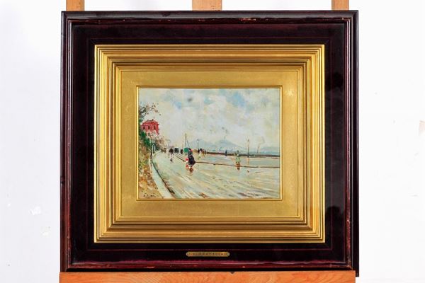 Attilio Pratella - Vesuvius from Chiaia