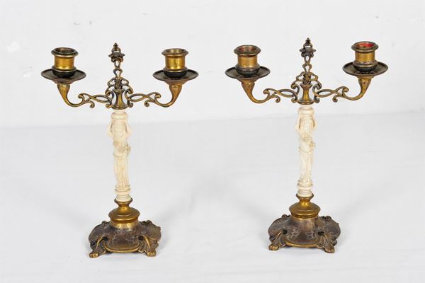 Coppia di candelabri