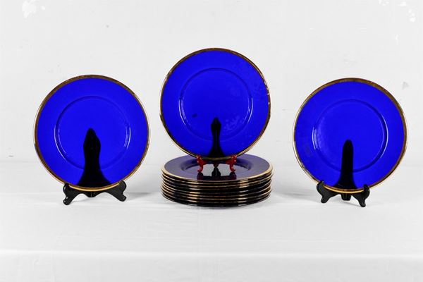 Lotto di 12 piatti piani  (Italia, seconda metà XX secolo)  - Asta Fine art e arredi provenienti da collezionisti privati - DAMS Casa d'Aste