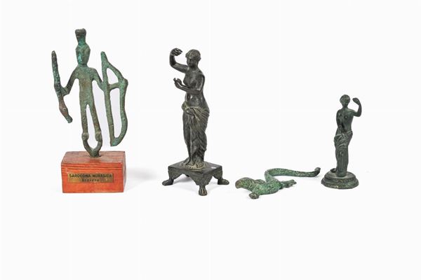 Lotto di 4 sculture