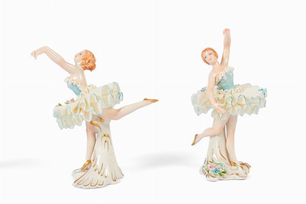 Lot of 4 tutu dancers