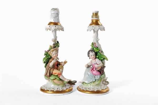 Pair of support lampshades