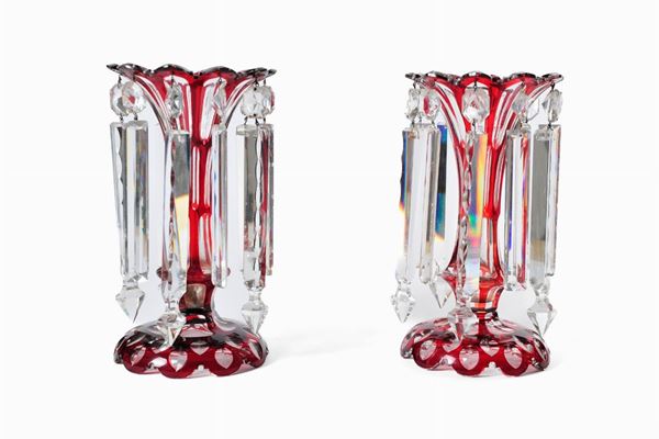 Pair of single flower vases
