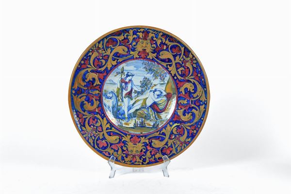 Luster ceramic plate