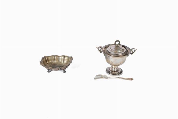 Lot of 3 objects in 800/1000 silver