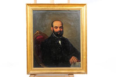 Pittore del XIX Secolo - Ritratto di Gentiluomo