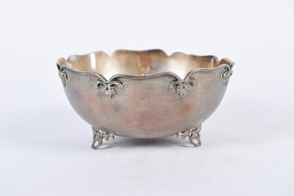 Centrotavola a boule in argento 800/1000
