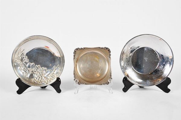 Lot of 4 objects in 800/1000 silver