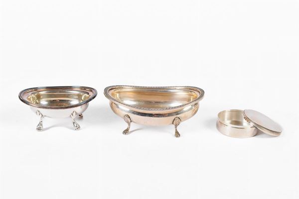 Lot of 11 objects in 800/1000 silver