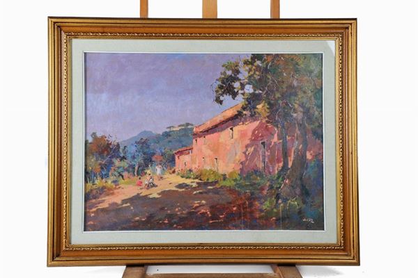 Veduta di Montenero con villa