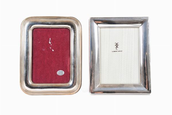 Lot of 5 frames in 800/1000 silver