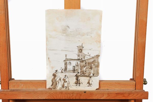 Pair of views of Venice