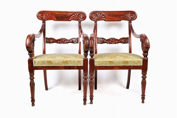 Lot of 2 armchairs