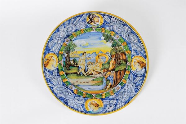 Piatto da pompa  (Metà XX secolo)  - Asta Opere e arredi provenienti da illustri collezioni romane - DAMS Casa d'Aste