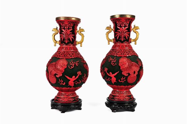 Pair of vases