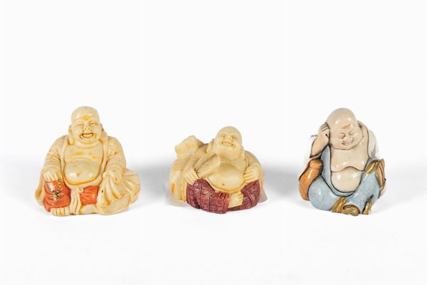 Lot of 3 Buddhas