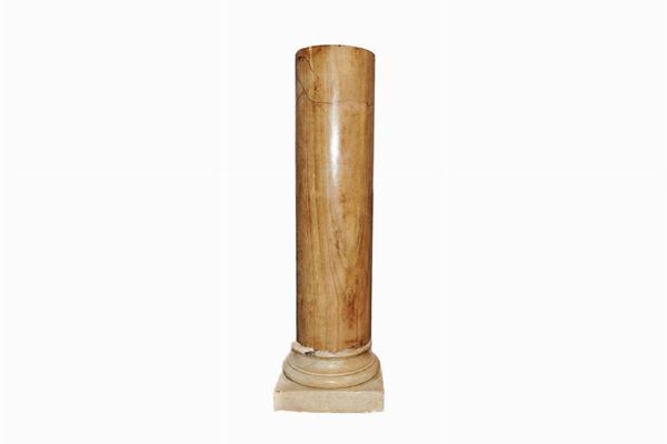 Half column base