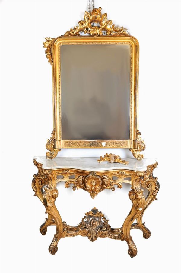 Wall console table