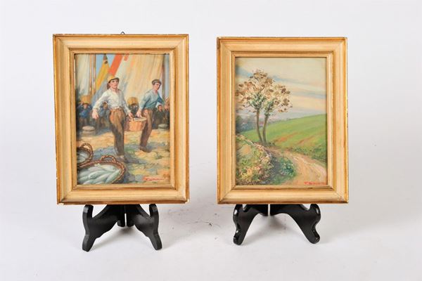 Pair of paintings