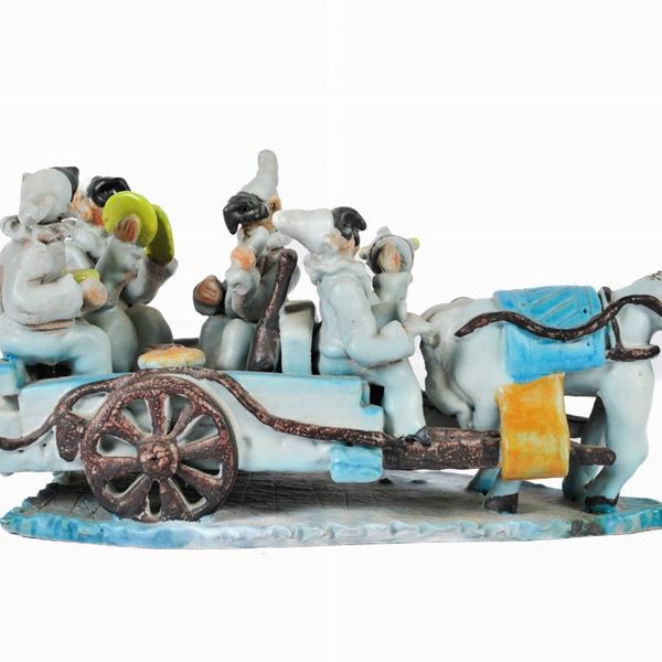 Carrozza con pulcinella