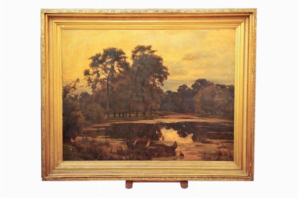 Alfred Parsons - landscape at dusk