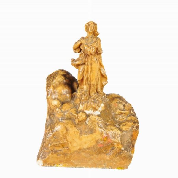 Penitent Magdalene on Rocaille, with cherubs
