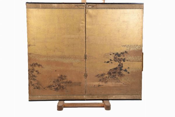Japanese folding screen