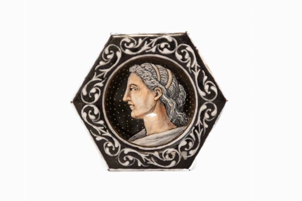 Pierre Reymond - Pair of hexagonal salt cellars