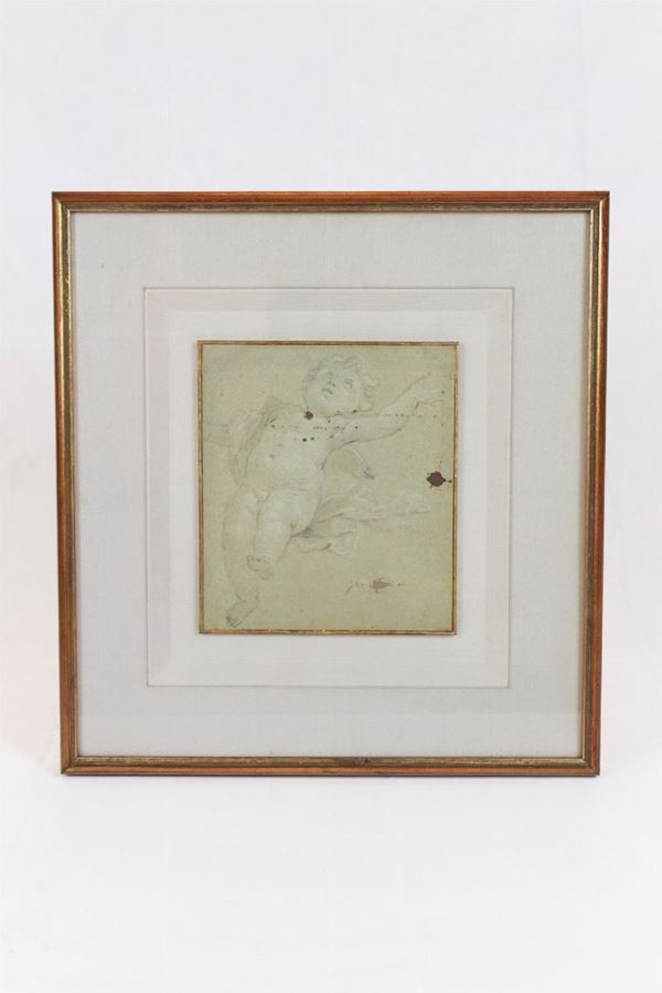 Studio di putto - fisionomia scorciata
