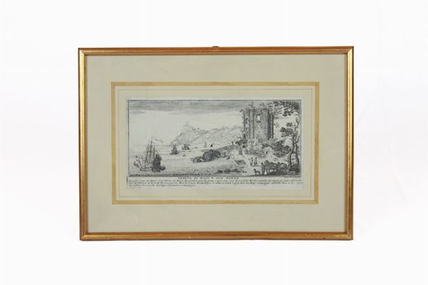 Lot of 6 archaeological glimpses of Naples