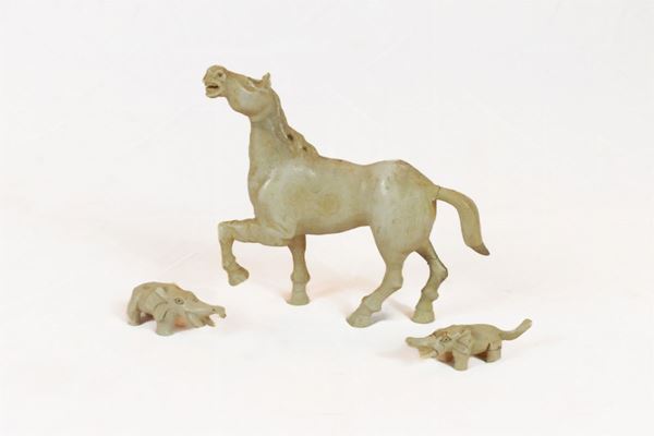 Lotto di 3 sculture in volume