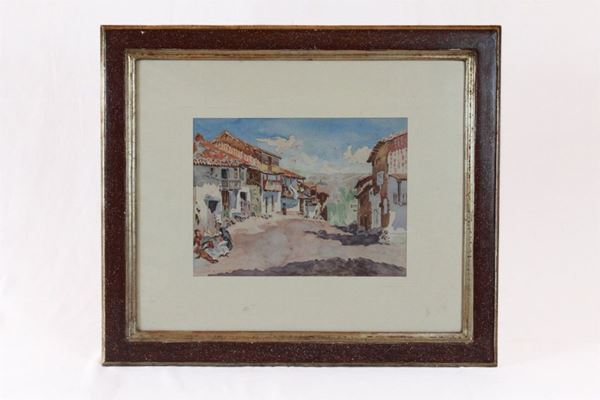Veduta di paesaggio italiano