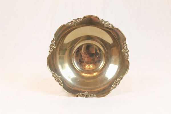 Centerpiece plate in 800/1000 silver