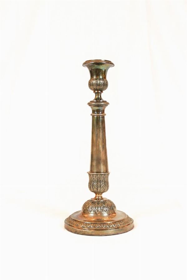 800/1000 silver candlestick