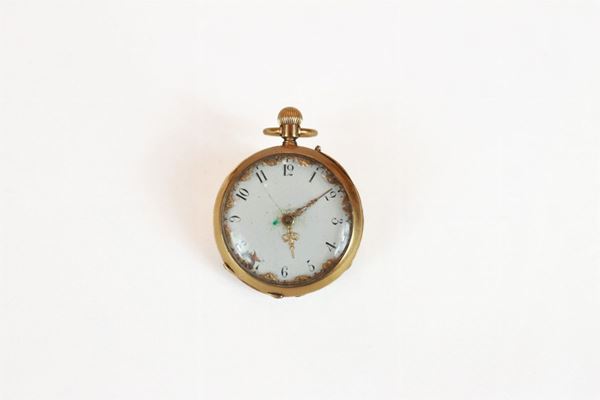 Pocket watch in 750/1000 gold