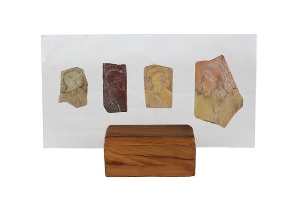 lotto di quattro sculture