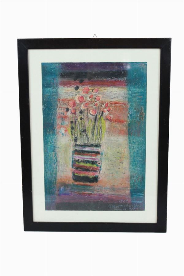 Fateh Moudarres - Vase with flowers