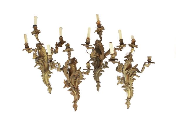 Lot of 4 wall sconces