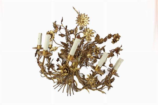 Lampadario in sospensione  (Italia, seconda metà XX secolo)  - Asta Importanti arredi antichi e moderni provenienti da illustri collezioni romane - DAMS Casa d'Aste