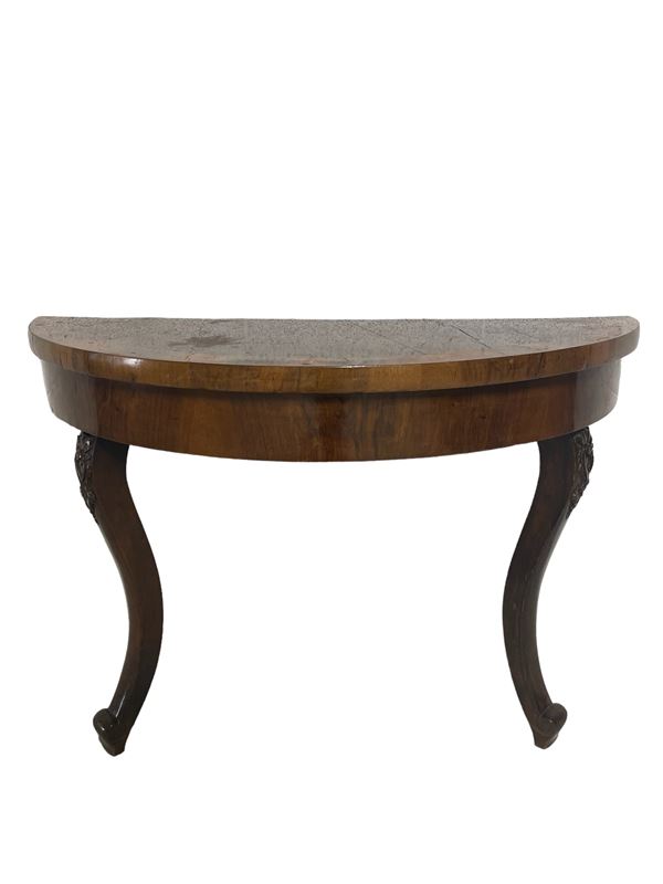 Tavolo a mezzaluna  (XIX secolo)  - Auction Furnishings and supplies from Hotel Aldrovandi Villa Borghese in Rome and other properties - DAMS Casa d'Aste