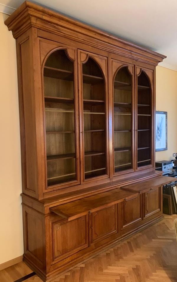 Libreria a quattro ante  (Seconda metà XIX secolo)  - Auction Works of art and furnitures from 15th to 20th century - DAMS Casa d'Aste