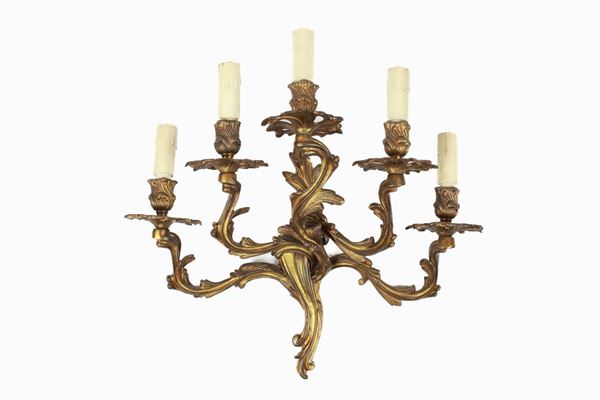 Wall light with five lights