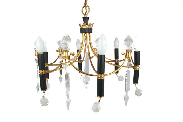 Lampadario in sospensione a 6 luci  (Seconda metà XX secolo)  - Auction Antique and Modern Furnishings - Web Only - DAMS Casa d'Aste