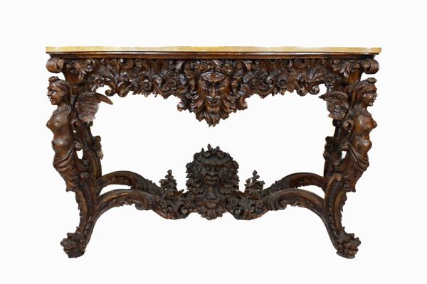 Wall console table