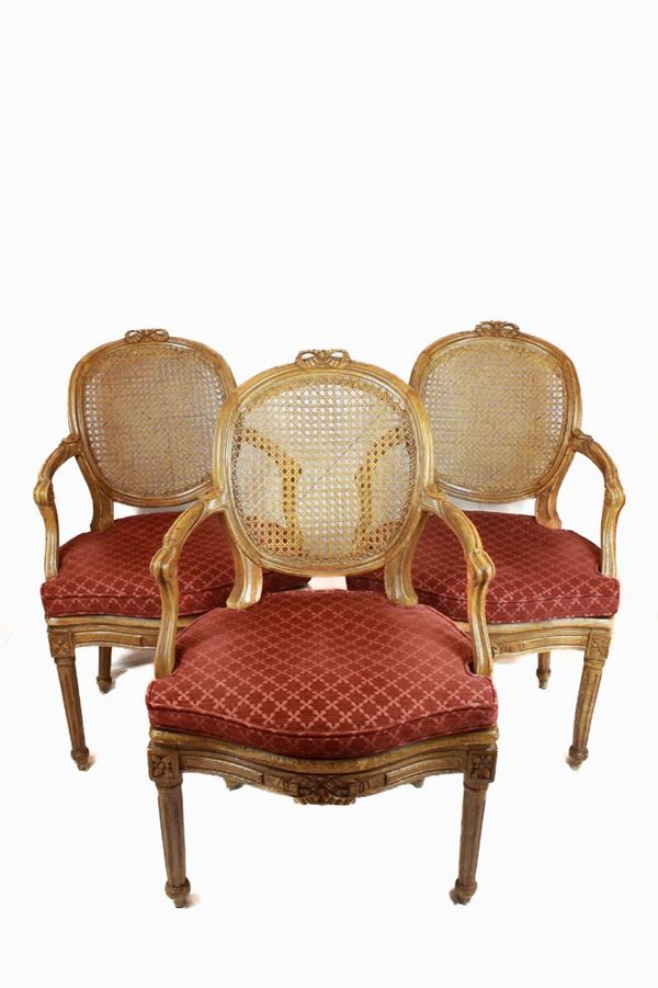 Set of 8 armchairs